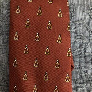 Courchevel for Saks Fifth Avenue Silk Tie Burgundy